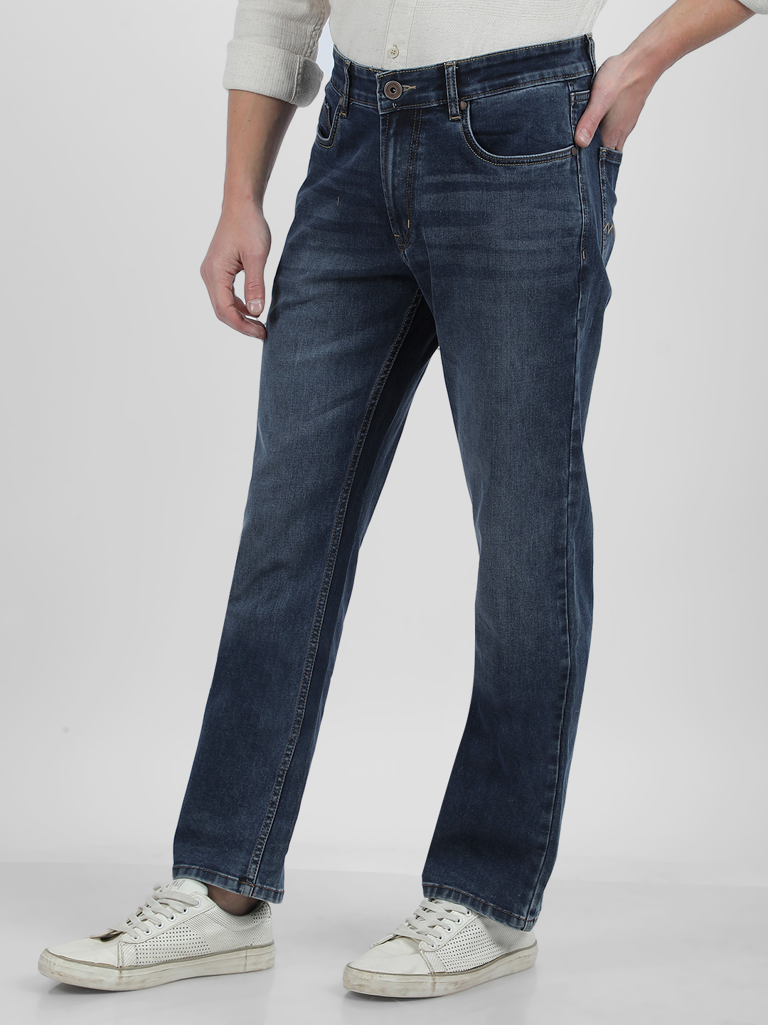 Numero Uno Men Faded Blue Jeans